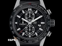TAG HEUER 豪雅 Carrera Heuer 卡萊拉系列 CAR2A1AB.FT6163 不鏽鋼材質 <font color=#e2e2e2>黑色陶瓷圈 鏤空面盤</font> <font color=#FF0000>2024年保卡</font> 自動上鍊 45mm