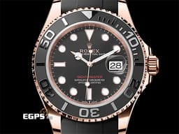 ROLEX 勞力士 Yacht-Master 40 蠔式 遊艇名仕型 126655 <font color="#f7bc9c">永恆玫瑰金</font> Cerachrom黑色陶瓷字圈<font color="#FF0000"> 3235機芯 搭配Glidelock延展系統潛水錶扣 2022年新式綠卡 </font>自動腕錶 40mm