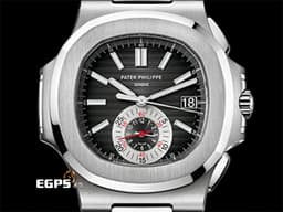 Patek philippe 百達翡麗 PP Nautilus 鸚鵡螺 金鷹 不鏽鋼材質 5980/1A-001&nbsp;<font color="#0582f5">漸層黑灰色橫條紋面盤</font> 自動上鍊 40.5mm