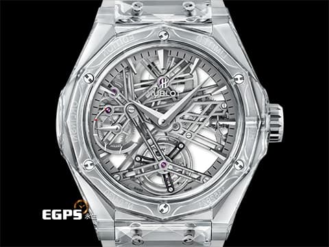HUBLOT 宇舶 Classic Fusion Orlinski 經典融合 505.JX.6910.RT.ORL19 藍寶石水晶材質 陀飛輪 鏤空面盤 2019年保單 台灣公司貨 全球限量30只 自動上鍊 45mm