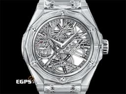 HUBLOT 宇舶 Classic Fusion Orlinski 經典融合 505.JX.6910.RT.ORL19 <font color=#e2e2e2>藍寶石水晶材質 陀飛輪 鏤空面盤</font> <font color=#FF0000>2019年保單 台灣公司貨 全球限量30只</font> 自動上鍊 45mm