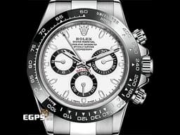 ROLEX 勞力士 Cosmograph Daytona 宇宙計時型 迪通拿 116500LN <font color=#F0F0F0>白熊貓 白色面盤</font>搭配<font color=#4F4F4F>黑色計時圈</font> 計時碼表 陶瓷圈 116500 LN 不鏽鋼 <font color=#FF0000>2020年保單</font> 賽車錶 自動上鍊 40mm