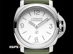PANERAI 沛納海 Luminor Base Logo 3 Day 三日鍊 PAM01087 PAM1087 不鏽鋼材質 <font color="#ffffff">象牙白色面盤</font> <font color="#ff0000">2025年保單</font> 手動上鍊 44mm