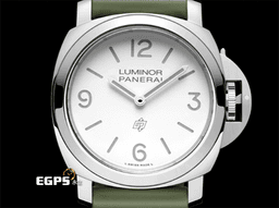 PANERAI 沛納海 Luminor Base Logo 3 Day 三日鍊 PAM01087 PAM1087 不鏽鋼材質 <font color=#ffffff>象牙白色面盤</font> <font color=#ff0000>2024年保單</font> 手動上鍊 44mm