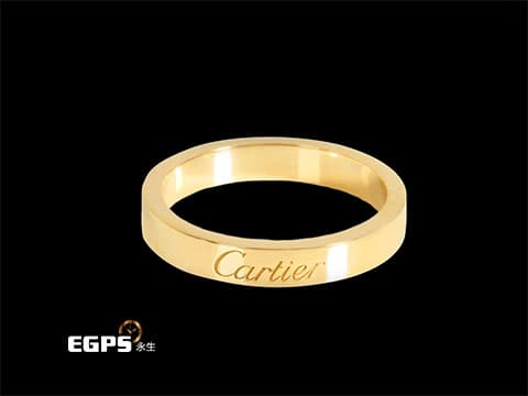 Cartier卡地亞 C DE CARTIER系列 中性圓形 18K玫瑰金戒指 名牌精品 精品戒指 國際圍15號