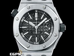 Audemars Piguet 愛彼 AP錶 Royal Oak Offshore Diver 皇家橡樹 離岸型 15710ST.OO.A002CA.01 黑呆 大三針 15710 ST <font color=#FF0000>透背款<font color=#ffff00> 2016年保單 </font></font> 潛水錶 自動上鍊 42mm