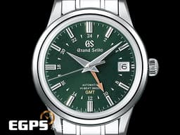 GRAND SEIKO 特級精工 精工 Elegance Collection 節氣系列 Hi-beat GMT SBGJ251 高振頻 兩地時區 <font color=#007500>二十四節氣「春分」面盤</font> 不鏽鋼 <font color=#FF0000>2022年保單 台灣公司貨 </font> 自動上鍊 40mm