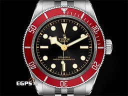 TUDOR 帝舵 Heritage Black Bay 碧灣 7941A M7941A1A0RU-0003 雪花針 <font color=#CE0000>紅水鬼 酒紅色外圈 搭配快速調節「T-fit」折疊扣</font> 水鬼 <font color=#FF0000>自製機芯 2023年保單</font> 潛水錶 自動上鍊 41mm