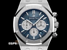 Audemars Piguet 愛彼 AP錶 Royal Oak 皇家橡樹 26331ST.OO.1220ST.01 藍色格紋面盤  鍊帶款 自動上鍊 計時碼錶 <font color=#FF0000>2018年保單 新式保卡 台灣公司貨</font> 自動上鍊 41mm