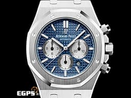 Audemars Piguet 愛彼 AP錶 Royal Oak Chronograph 皇家橡樹 26331ST 計時碼錶 <font color=#4169e1>藍色經典格紋面盤</font> 不銹鋼 <font color=#FF0000>2020年新式保卡</font> 26331 ST <font color=#FFFF33>歡迎各錶友以 PP、AP、勞力士 來店交換，本店將以最高價評估～</font> 自動上鍊 41mm