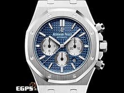 Audemars Piguet 愛彼 AP錶 Royal Oak Chronograph 皇家橡樹 26331ST 計時碼錶 <font color=#4169e1>藍色經典格紋面盤</font> 不銹鋼 <font color=#FF0000>2020年新式保卡</font> 26331 ST <font color=#FFFF33>歡迎各錶友以 PP、AP、RM、勞力士 來店交換，本店將以最高價評估～</font> 自動上鍊 41mm