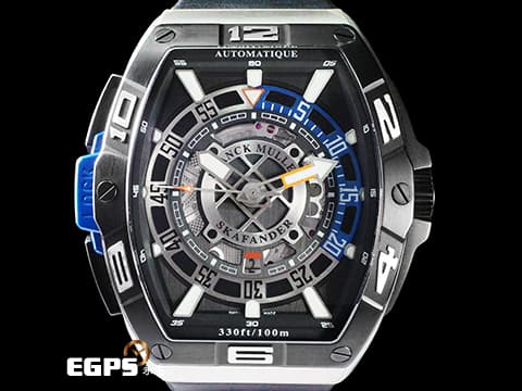 Franck Muller 法蘭穆勒 Skafander 46 斯卡凡德系列 SKF46 DV SC DT 酒桶型 不銹鋼 鈦金屬 2023年台灣公司貨 潛水錶 自動上鍊 46x57mm