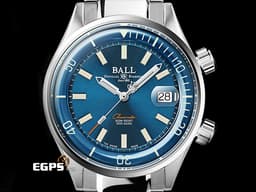 BALL WATCH 波爾錶 ENGINEER MASTER II DM2280A-S1C-BE 不鏽鋼材質 <font color=#70cce1 >藍色面盤 36支自體發光微型氣燈 </font> <font color=#FF0000>1,000高斯防磁 2023年保卡 限量1000支 </font> 自動上鍊 42mm