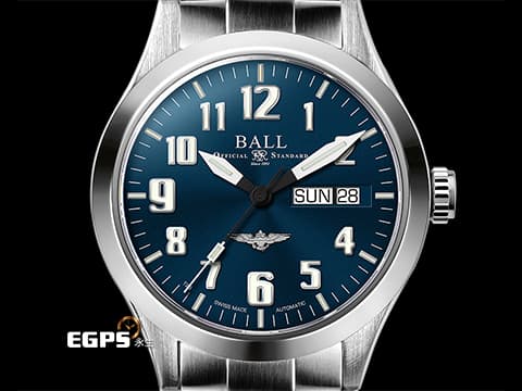 BALL WATCH 波爾錶 ENGINEER MASTER II NM2182C-S2J-BE 不鏽鋼材質 藍色面盤 自體發光氚氣燈管指針、時標 2024年保卡  自動上鍊 40mm