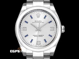 ROLEX 勞力士 Oyster Perpetual Air-King 114200 蠔式恆動 空中霸王 <font color=#49bcd7>藍色柱狀時標</font> 自動上鏈 34mm