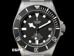 TUDOR 帝舵 Pelagos系列 25600TN-0001 雪花針 <font color=#4F4F4F>黑色面盤、黑色陶瓷錶圈</font> 25600 TN 鈦金屬 <font color=#FF0000>MT5612自製機芯 2024年保單 另附橡膠錶帶</font> 排氦氣閥 潛水錶 自動上鍊 42mm