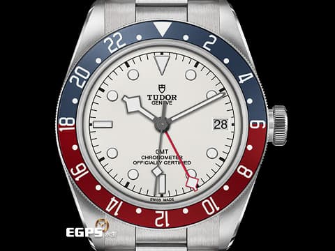 TUDOR 帝舵 Black Bay GMT 碧灣 79830RB 兩地時間 最新款 白色面盤 可樂圈 紅藍圈 79830 RB 復古 雪花針 不鏽鋼 2025年保卡 Pepsi 百事圈 潛水錶 自動腕錶 41mm