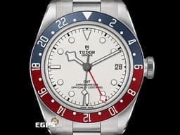 TUDOR 帝舵 Black Bay GMT 碧灣 79830RB 兩地時間 <font color="#F0F0F0">最新款 白色面盤</font> 可樂圈 <font color="#EA0000">紅</font><font color="#4169e1">藍</font>圈 79830 RB 復古 雪花針 不鏽鋼 <font color="#FF0000">2025年保卡 Pepsi 百事圈</font> 潛水錶 自動腕錶 41mm