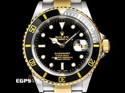 ROLEX 勞力士 SUBMARINER 16613LN 潛航者 黑水鬼 16613 黃K金半金款 潛水錶 <font color=#FF0000>台灣公司貨</font> 自動上鍊 40mm