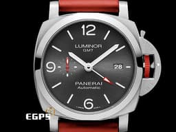 PANERAI 沛納海  Luminor GMT ION Speical Edition PAM1177 <font color="#FF0000">新加坡55年國慶 ION商場聯名 限量100只</font> PAM1177 <font color="#ADADAD">灰色太陽紋三明治面盤</font> 三日鍊 兩地時區 不鏽鋼 <font color="#FF0000">2021年保單</font> 自動上鍊 44mm