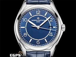 Vacheron Constantin 江詩丹頓 VC Fiftysix 4600E/000A-B487 不鏽鋼材質 皮帶款 經典 復古 <font color=#FF0000>最受歡迎的藍色面盤  2023年保單 台灣公司貨</font> 自動上鍊 40mm