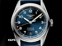 LONGINES 浪琴 SPIRIT 先行者系列 計時碼表 L34104930 不銹鋼材質 <font color=#70cce1>藍色放射面盤</font> <font color=#FF0000> 2022年保單 </font> 自動上鍊 37mm