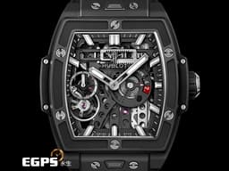 Hublot 宇舶 Spirit of Big Bang 大爆炸 靈魂系列 MECA-10 Black Magic 黑色魔力 十日鍊 614.CI.1170.RX <font color="#05f0f0">黑陶瓷 鏤空面盤 動能顯示</font> <font color="#FF0000">2026年電子保單 新錶訂價：924,000元</font>&nbsp;手動上鍊 45mm
