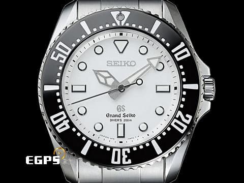 GRAND SEIKO 特級精工 Quartz SBGX115J 不鏽鋼 石英 潛水錶 水鬼王 水鬼 白色面盤  盒單齊全 200米防水    43mm