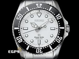 GRAND SEIKO 特級精工 Quartz SBGX115J 不鏽鋼 石英 潛水錶 水鬼王 水鬼 白色面盤 <font color=#FF0000> 盒單齊全 200米防水  </font>  43mm