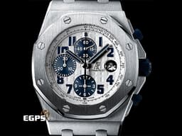 Audemars Piguet 愛彼 AP錶 Royal Oak OffShore 皇家橡樹 離岸型 ROO 計時碼表26170ST.OO.D305CR.01 <font color=#0080FF>NAVY 海軍藍面盤</font> 26170 ST 不鏽鋼 自動上鍊 42mm