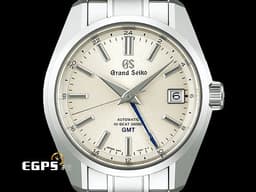 GRAND SEIKO 特級精工 GS 精工 Heritage Collection GMT 
SBGJ263G 銀白色 岩手山紋理 面盤 不鏽鋼  <font color=#FF0000>2024年保單</font> 自動上鍊 40mm