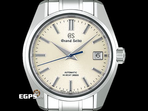 GRAND SEIKO 特級精工 GS 精工 Heritage 系列 SBGH299G Hi-Beat 高振頻 自「岩手山」高低起伏的山脊輪廓汲取靈感，銀色面盤捕捉覆蓋皚皚白雪的山巒 不鏽鋼 2024年保單 自動上鍊 40mm