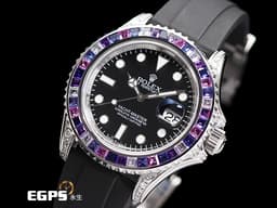 ROLEX 勞力士 Yacht-Master 40 蠔式 遊艇名仕型 116622 <font color=#e598e6>精鑲126679SABR 獨特寶石框、鑽石錶耳、客製化黑色面盤 126679 SABR</font> 不鏽鋼 自動上鍊 40mm