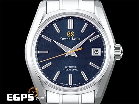 GRAND SEIKO 特級精工 GS Heritage Collection 節氣系列 Hi-beat SBGH273 高振頻 二十四節氣「秋分」，金色GS標誌與秒針在午夜藍的錶盤中顯得格外顯目，一如秋色月華照映著幽藍夜幕之景 不鏽鋼 2024年保單 自動上鍊 40mm