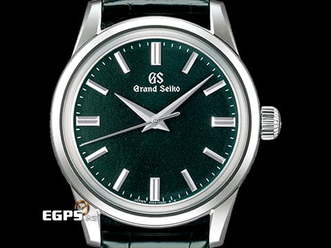 GRAND SEIKO 特級精工 GS 精工 Elegance Collection 節氣系列 SBGW287 「杪夏」時序由夏天過渡至秋天 墨綠色面盤、皮帶 不鏽鋼 2024年保卡 手動上鍊 37.3mm