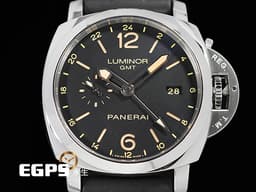 PANERAI 沛納海 Luminor GMT PAM00531 <font color=#be9672>經典三明治面盤 淡褐色夜光時標 菸草面</font> 三日鍊 兩地時區 動能顯示 PAM531 <font color=#FF0000>台灣公司貨</font> 自動上鍊 44mm