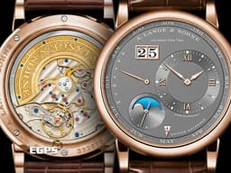 A.LANGE & SOHNE 朗格 LANGE 1 345.033 <font color=#fffaf0>大日期窗 萬年曆 玫瑰金材質 銀灰色面盤</font> <font color=#FF0000>2021年保單 配件齊全<font color=#005AB5> </font> </font> 自動上鍊 <font color=#FFFF33> 此錶歡迎各路錶友以 PP、AP、勞力士 來店交換，本店將以最高價評估～</font> 41.9mm