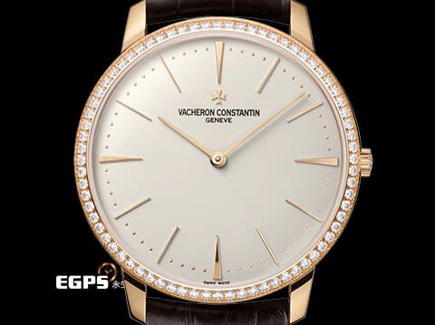 Vacheron Constantin 江詩丹頓 VC 傳承系列 81180/000R-9159 18K玫瑰金材質  簡約典雅 精鑲鑽石錶圈 6.79mm超薄厚度 手動上鏈 40mm