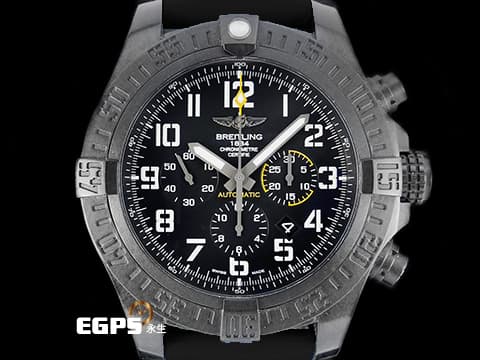 BREITLING 百年靈 復仇者 12H 復仇者 颶風腕錶  Avenger Series  Hurricane XB0170E4 超輕量Breitlight特殊合成材質  2019年保單 台灣公司貨  自動上鏈 50mm