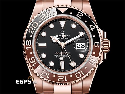 ROLEX 勞力士 GMT-Master II 蠔式 格林威治型 126715CHNR 兩地時區 黑棕雙色陶瓷圈 沙士圈&nbsp;126715 CHNR 永恆玫瑰金 2024年保卡&nbsp;自動上鏈 40mm