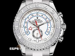 ROLEX 勞力士 Yacht-Master II 遊艇名仕型 116689 大遊艇 18K白金材質 <font color="#FF0000">鉑金材質旋轉錶外框 帆船倒數計時碼表功能 整只錶重約7.1兩 </font> <font color="#ff00ff">銀色劍形指針 稀少版本</font> 自動上鍊 44mm