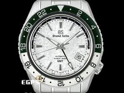 GRAND SEIKO 特級精工 Sport Collection SBGJ277 GMT兩地時間 <font color="#058703">SnowValley雪溪&nbsp;綠色陶瓷錶圈</font><font color="#009100"> 雪白色紋理面盤</font> 不鏽鋼材質&nbsp;<font color="#FF0000">2025年保卡&nbsp;</font>自動上鍊 44.2mm