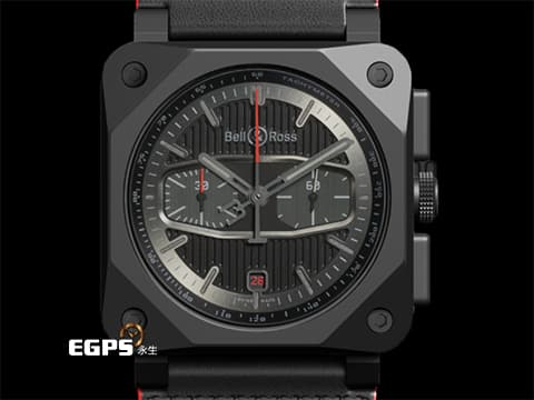 Bell &amp; Ross 柏萊士 Instruments系列 BR-03 Chrono Blacktrack 黑陶瓷 Shaw Harley Davidson 哈雷機車聯名款 BR03-94-BTR-CE/SCA 計時碼表 限量500只 2024年保單 台灣公司貨 自動上鍊 42mm