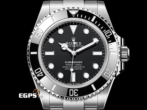 ROLEX 勞力士 Submariner 潛航者 124060 陶瓷框 黑水鬼 經典無日曆黑水鬼 2025年新式保卡  潛水錶 自動上鍊 41mm