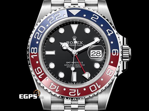 ROLEX 勞力士 GMT-Master II 蠔式 格林威治型 126710 BLRO 紅藍雙色陶瓷外圈 126710BLRO 兩地時區 Pepsi 百事圈&nbsp;2020年保卡 原廠保固至2028年6月 紀念型（Jubilee）五銖錶帶&nbsp;自動上鍊 40mm
