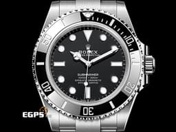 ROLEX 勞力士 Submariner 蠔式 潛航者 124060 經典 黑水鬼 陶瓷框 不鏽鋼 <font color=#FF0000>2024年新式保卡</font> 潛水錶 自動上鍊 41mm