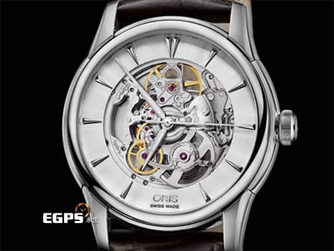 ORIS 豪利時 Artelier Skeleton 藝術家 7670 鏤空面盤 隱藏在錶面下機芯之美 0173476704051 不鏽鋼 大三針 2025年保單 自動上鍊 40mm