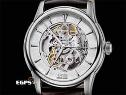 ORIS 豪利時 Artelier Skeleton 藝術家 7670 <font color="#84C1FF">鏤空面盤 隱藏在錶面下機芯之美</font> 0173476704051 不鏽鋼 大三針 <font color="#FF0000">2025年保單</font> 自動上鍊 40mm