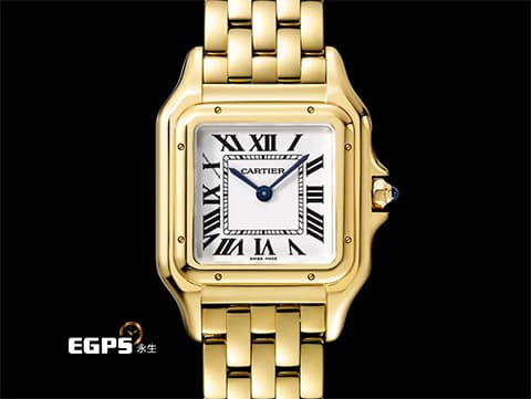 CARTIER 卡地亞 Panthere de Cartier 中型款 WGPN0009 18K黃金材質 整支重量約3.1兩  美洲豹 2023年保卡  石英機芯 29x37mm
