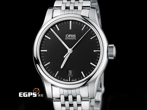 ORIS 豪利時 Classic 經典系列 01 733 7578 4054 不鏽鋼材質 鍊帶款 2025年保卡  自動上鍊 37mm